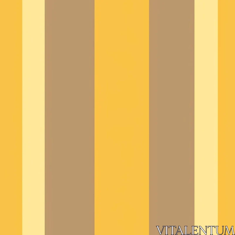 Warm Yellow and Brown Vertical Stripes Pattern AI Image