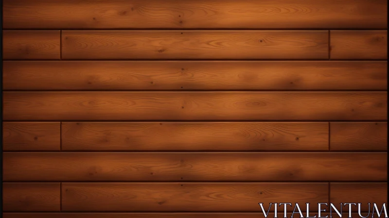 Dark Brown Wooden Wall with Rough Texture AI Image