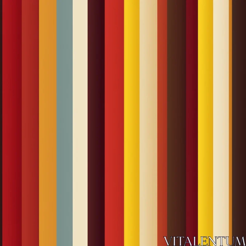 Warm Vertical Stripes Seamless Pattern for Backgrounds AI Image