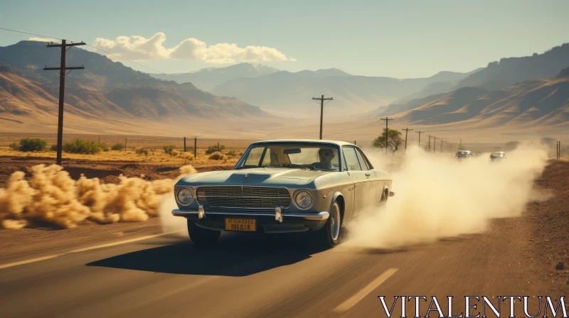 1966 Buick Skylark Desert Road Speed Image AI Image