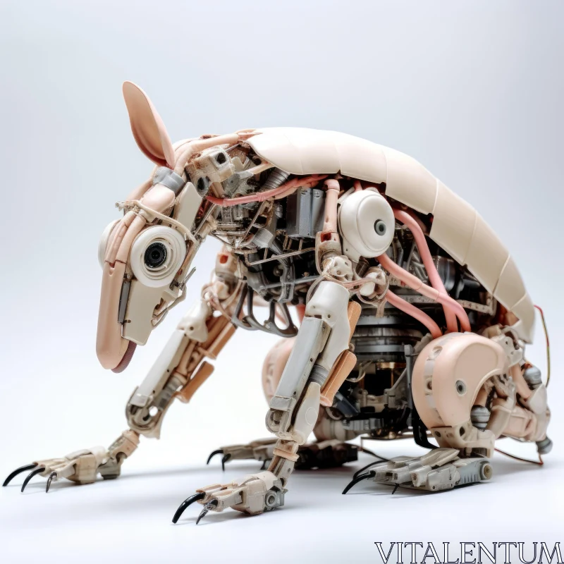 Rabbit Robot: An Eco-Kinetic Caninecore Artwork AI Image