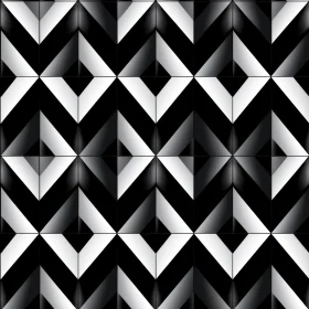 Black and White Geometric Diamond Pattern