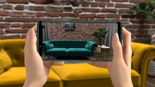 Exploring a Fascinating 3D Living Room Design with a Smartphone