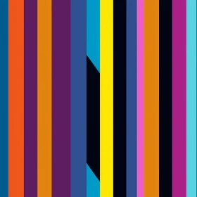 Colorful Abstract Stripes Painting for Home & Office Decor