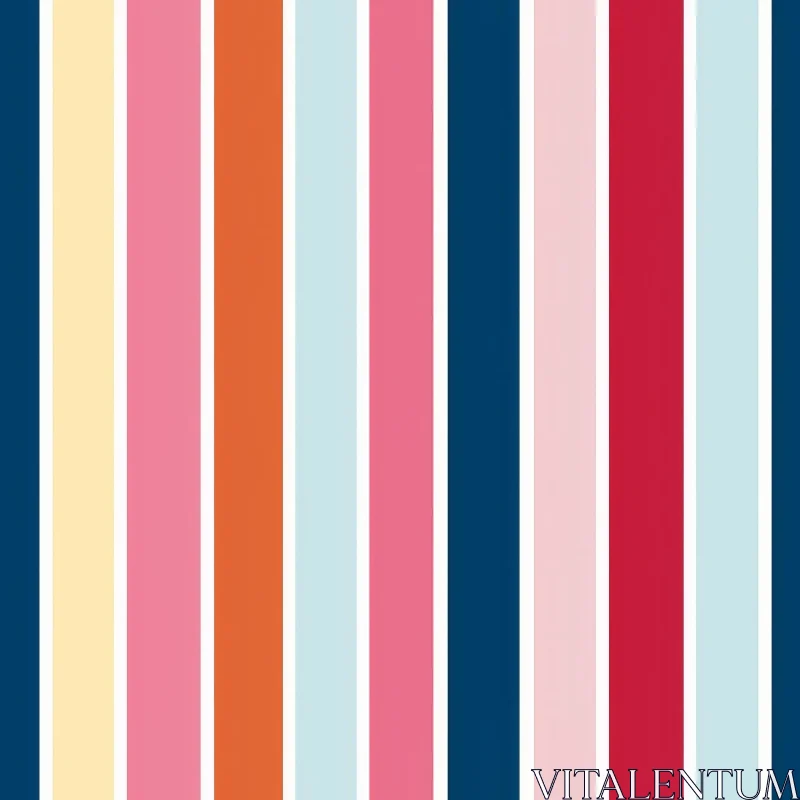 Colorful Vertical Stripes Pattern for Background and Design AI Image