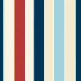 Elegant Vertical Stripes Pattern in Beige, Blue, Cream, Red