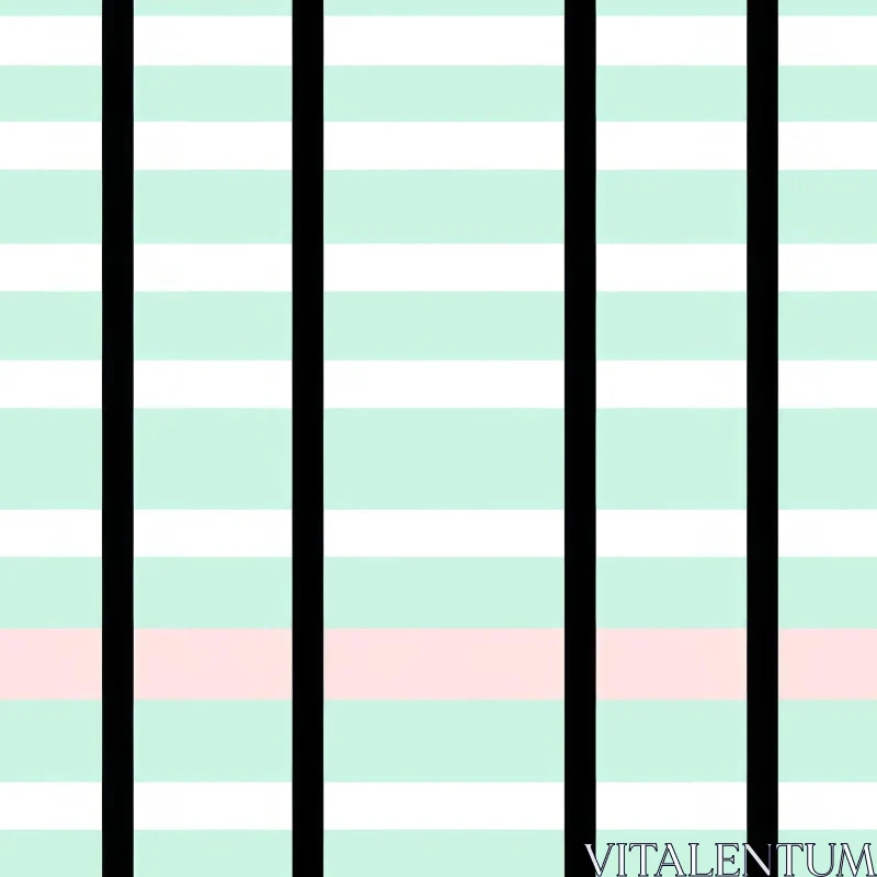 Mint Green Vertical Stripes Pattern for Web and Textile Design AI Image