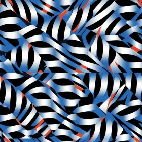 Colorful Geometric Pattern: Shapes in Motion