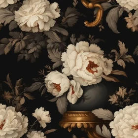 Luxurious Floral Pattern with Peonies