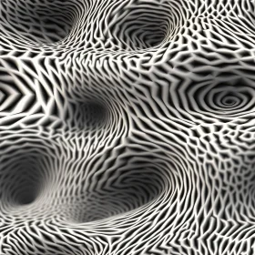 Bumpy Black and White Seamless Organic Pattern