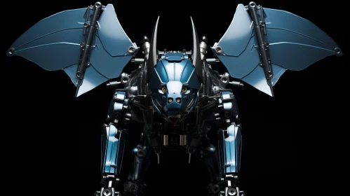 Colossal Winged Robot in Photorealistic Detail