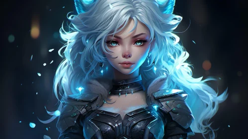 Young Woman in Armor - Concept Art Portrait