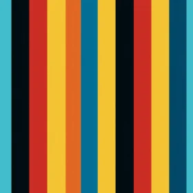 Colorful Vertical Stripes Pattern - Seamless Design