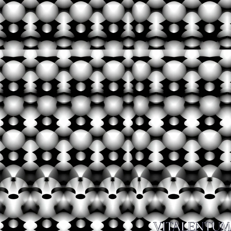 Black and White Abstract Pattern for Wallpapers and Textile AI Image