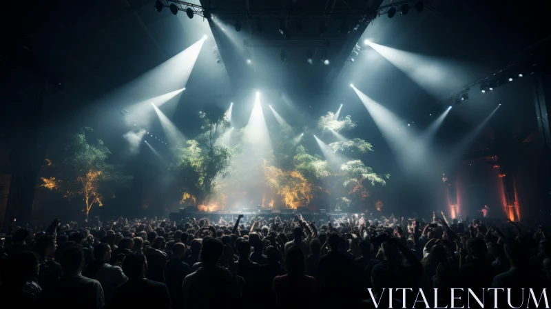 Concert Lights and Hazy Atmospheres AI Image
