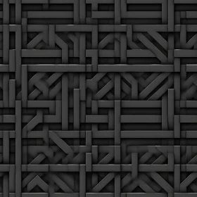 Modern Black Geometric Pattern for Design Projects