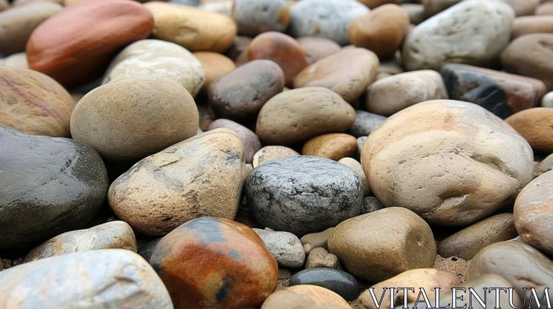 River Rocks Collection - Smooth and Round | Nature AI Image
