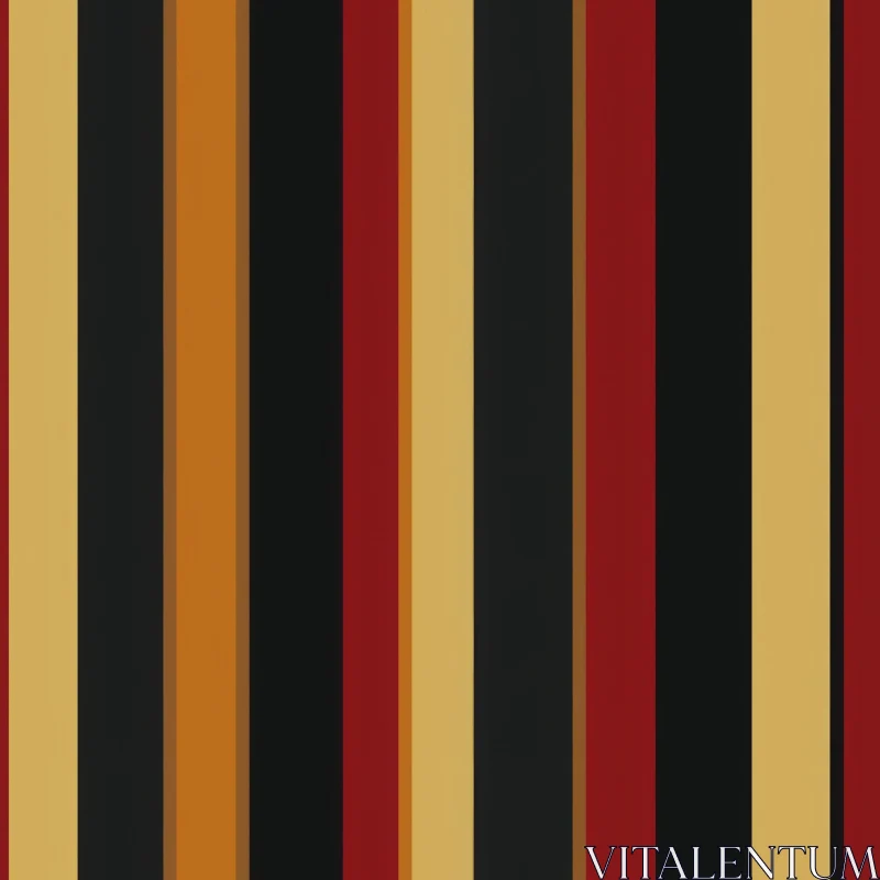 Striped Pattern in Brown, Orange, Yellow, Red, and Black AI Image
