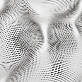 White Organic Texture with Small Holes and Large Bulges