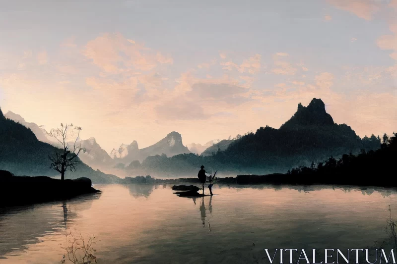 Serene Sunset in Taiwan: A Photo-Realistic Landscape AI Image
