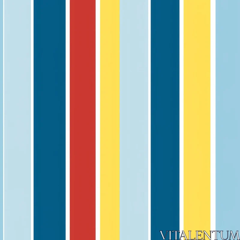 AI ART Bright Summer Vertical Stripes Pattern