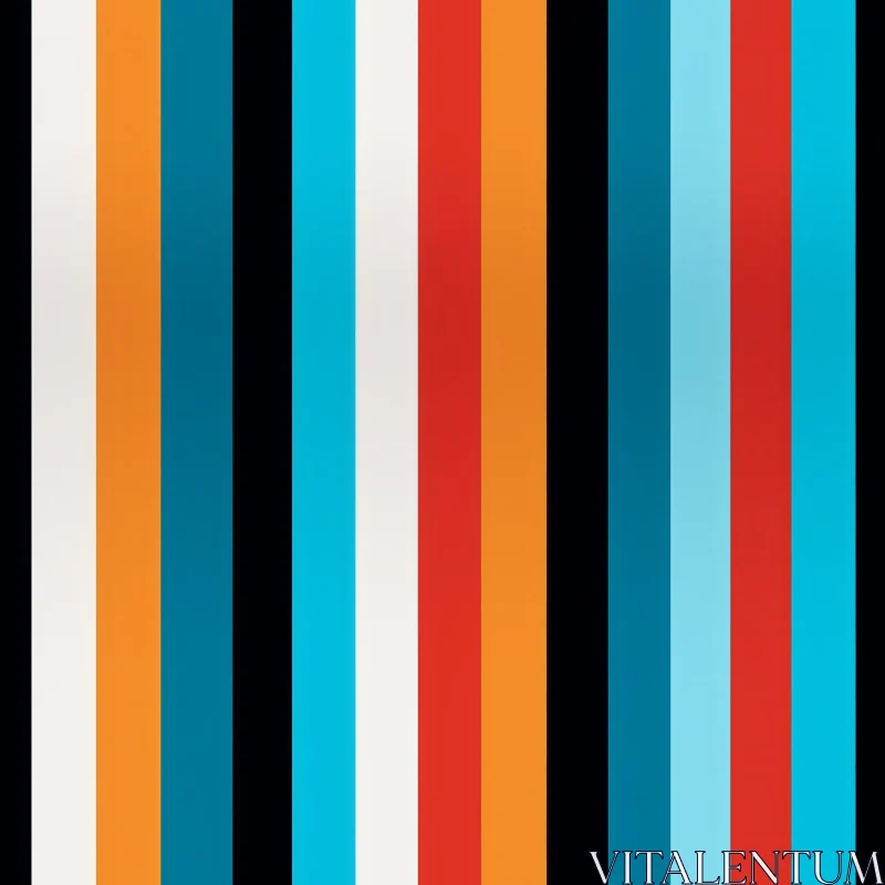 AI ART Colorful Vertical Stripes Pattern - Digital Design