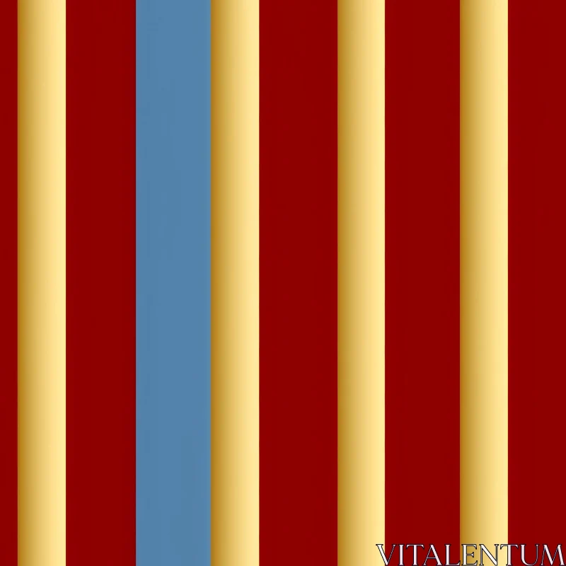 Elegant Vertical Stripes Pattern in Red, Gold, and Blue AI Image
