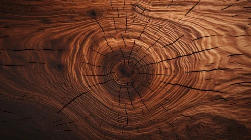 Tree Trunk Cross-Section: Nature's Growth Rings