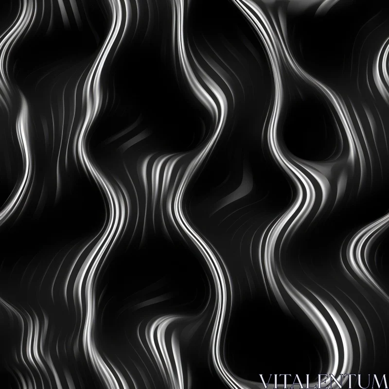 Elegant Black and White Striped Pattern for Design Projects AI Image
