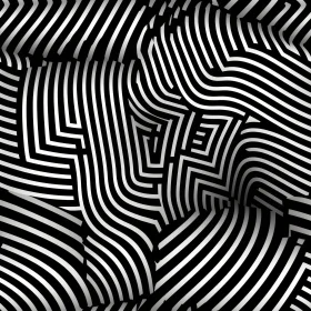 Monochrome Striped Pattern - Abstract Design