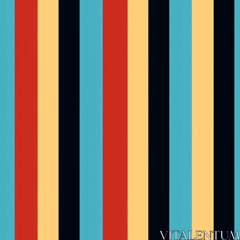 Vertical Stripes Pattern - Seamless Vector Graphics Design AI Image