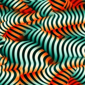 Colorful Abstract Wavy Pattern Background