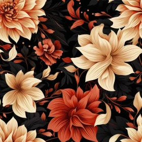 Dark Floral Pattern for Home Decor