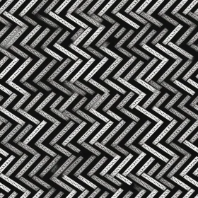 Herringbone Black and White Pattern
