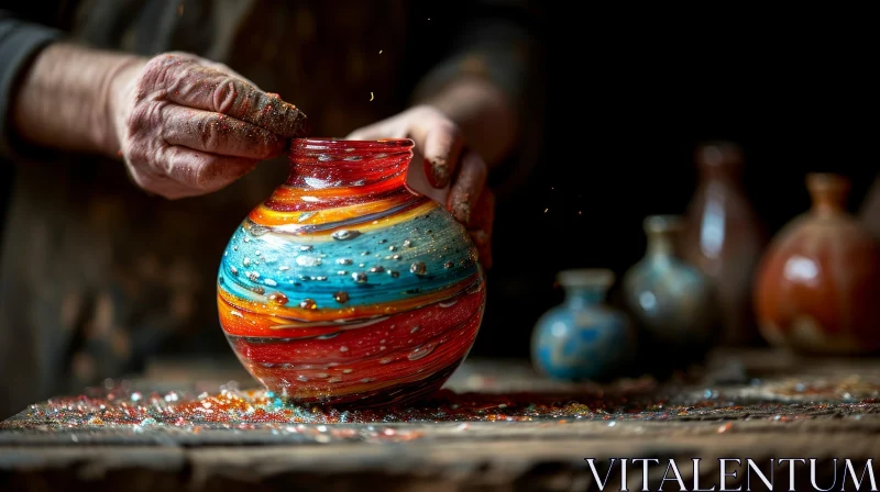 AI ART Masterful Glassblowing: A Captivating Image of Artistry