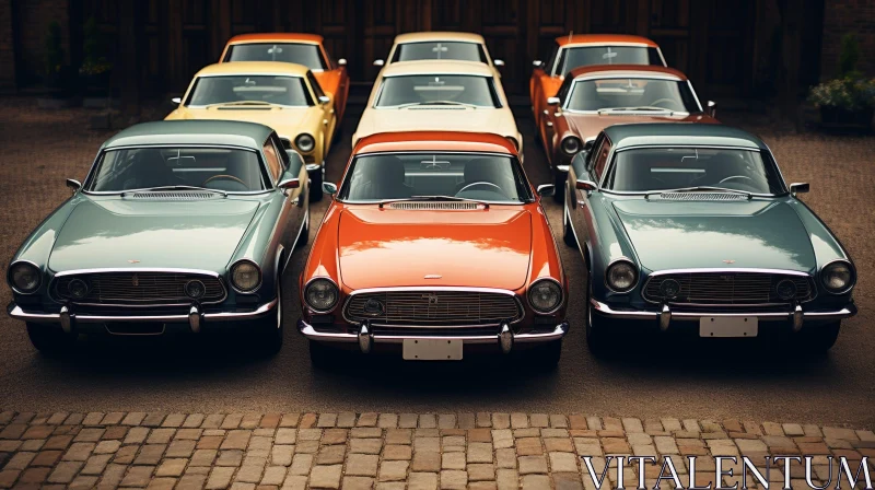 Vintage Cars Collection: Restored Classics in Mint Condition AI Image