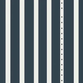 Classic Vertical Stripes Pattern in Dark Blue and Off-White