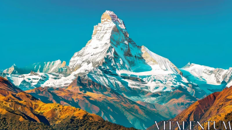 Matterhorn Mountain: A Spectacular Alpine Wonder AI Image