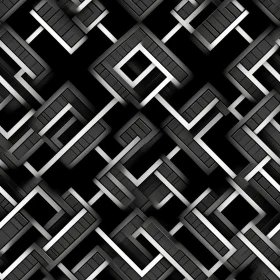 Dark Geometric Seamless Pattern