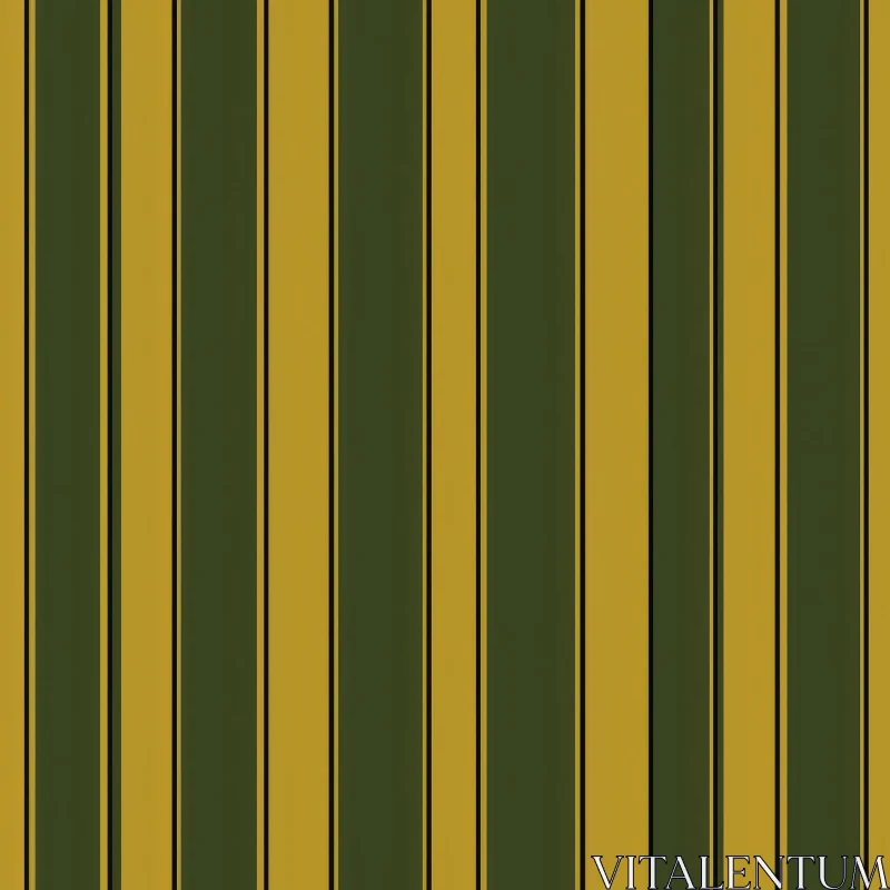 AI ART Dark Green and Mustard Yellow Vertical Stripes Pattern