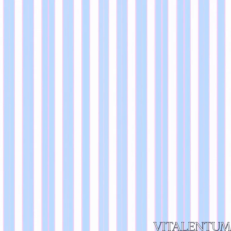 AI ART Elegant Vertical Stripes Pattern in Light Blue, White & Pink