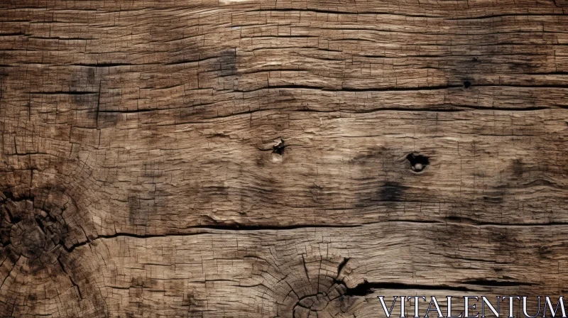 Weathered Wooden Plank Close-up | Rustic Wood Texture AI Image