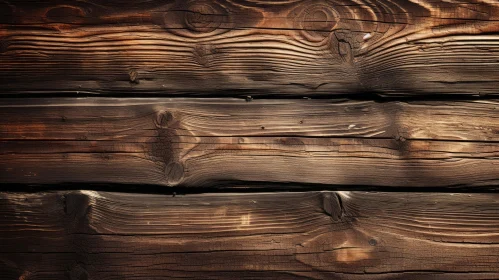 Dark Brown Wooden Wall Close-up