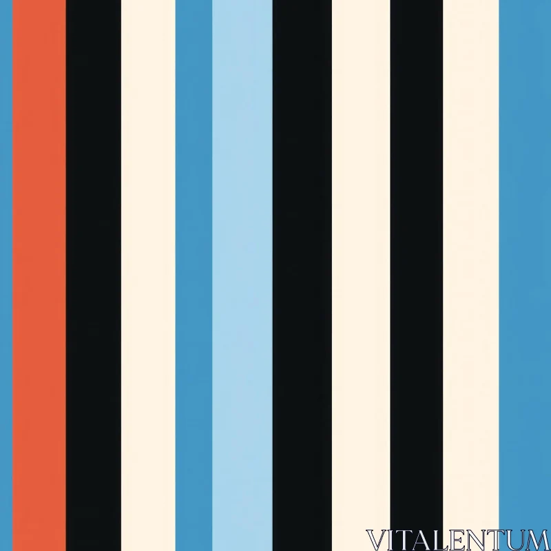 Harmonious Vertical Stripes Pattern AI Image