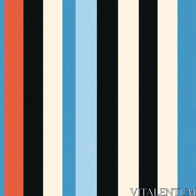 AI ART Harmonious Vertical Stripes Pattern