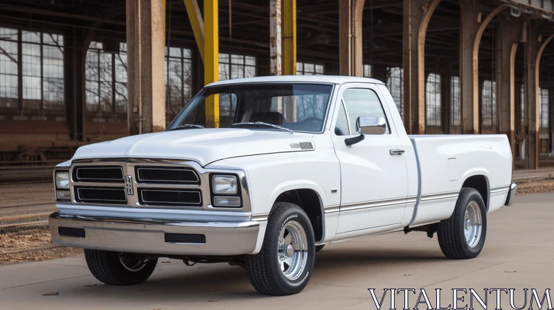 Youthful Energy: Restored Dodge Pickup Truck in 8k Resolution AI Image