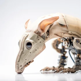 Cyberpunk Styled Mechanical Rat - A Fusion of Nature and Technology