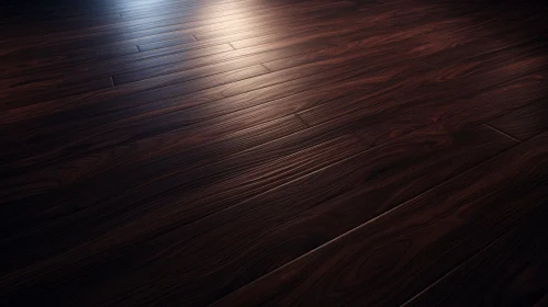 Dark Wooden Floor Close-Up