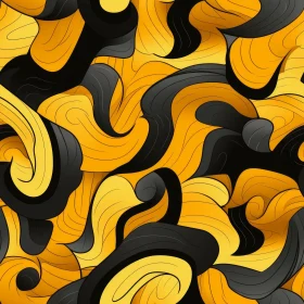 Bold Yellow and Black Seamless Pattern