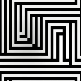 Monochrome Geometric Pattern - Depth and Movement Design